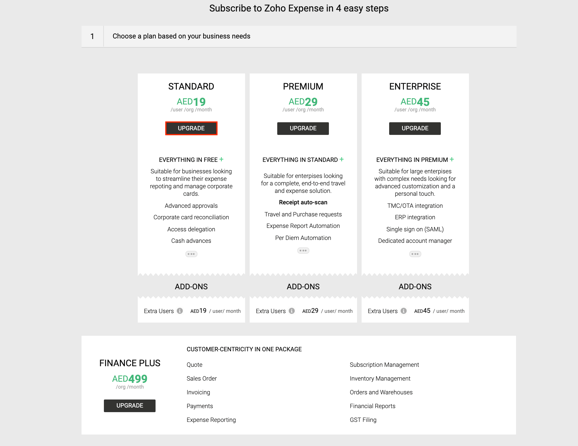 Upgrade Your Subscription