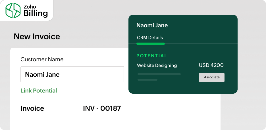 Associate potentials with customers to close deals faster | Zoho Billing