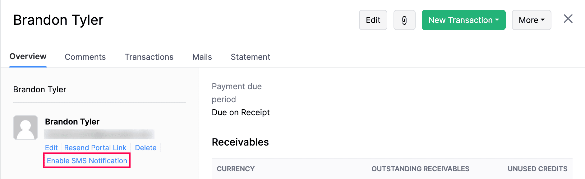 Enable SMS Primary Contacts