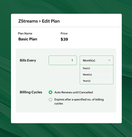 Automate your billing cycles| Zoho Billing