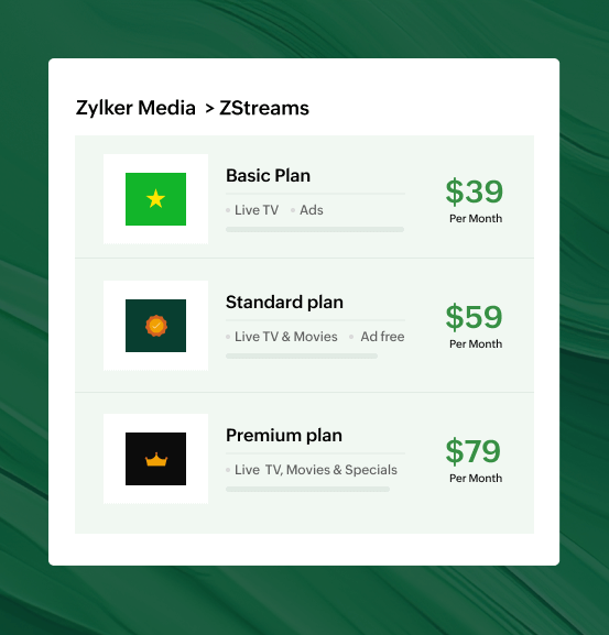 Bundle and un-bundle your offerings | Zoho Billing
