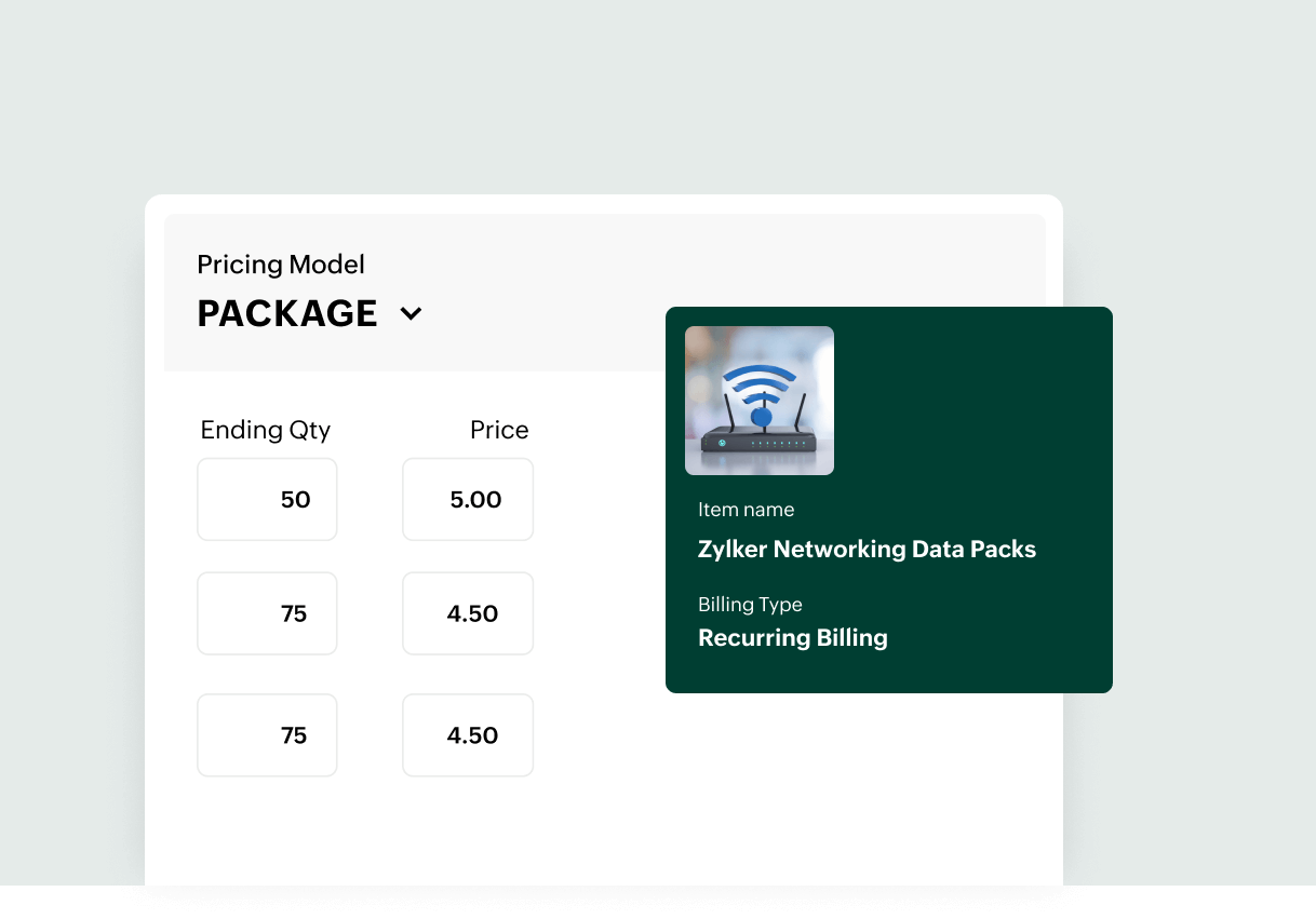 Pricing methods - Package Pricing | Zoho Billing Pricing methods - Package Pricing | Zoho Billing