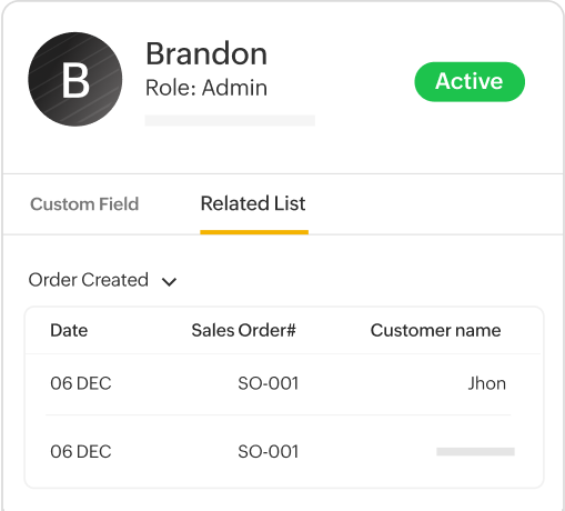 Contextual information with related lists