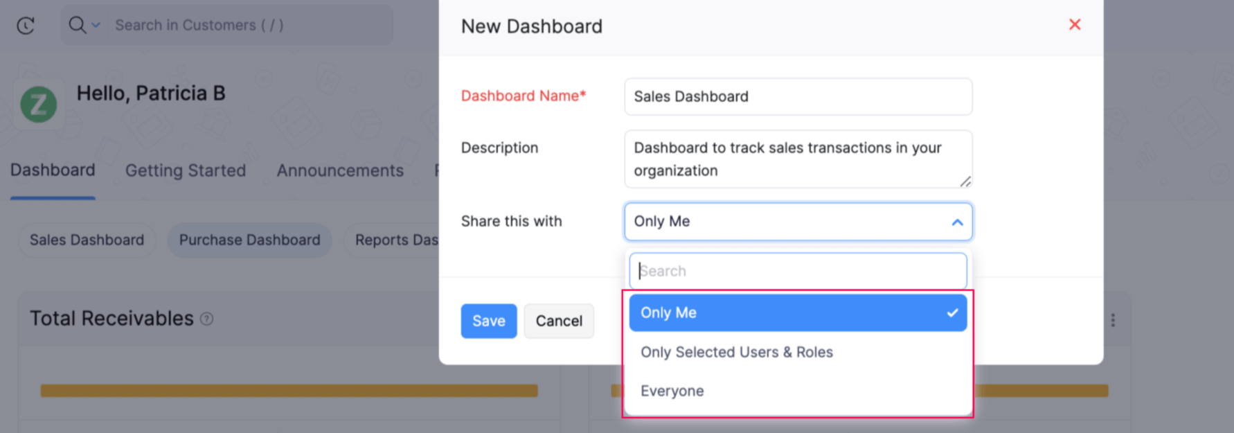 Nuevo Tablero Personalizado