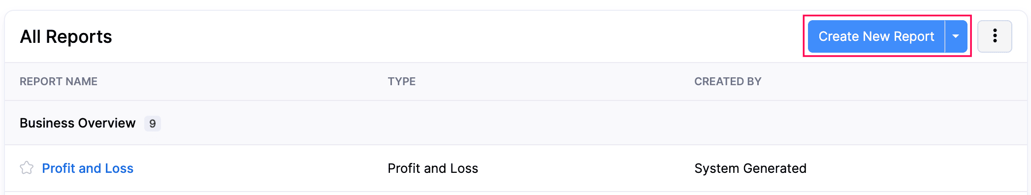 Create Custom Report