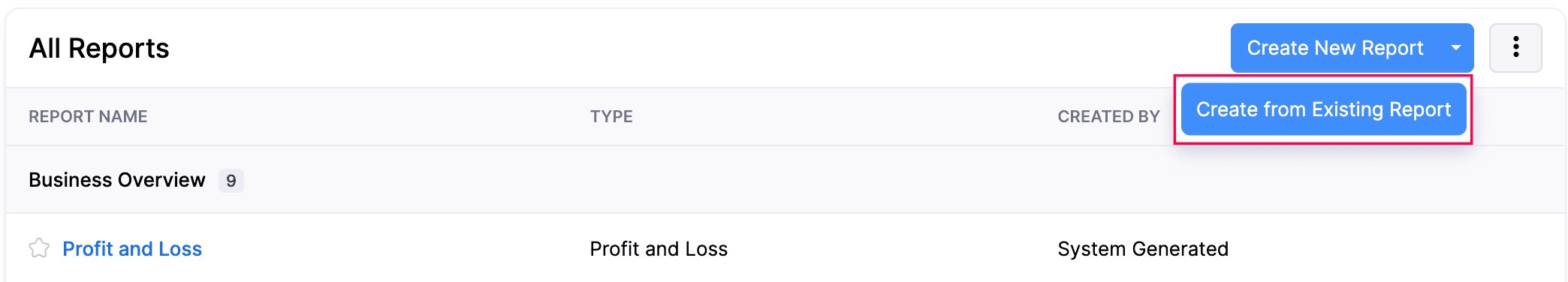 Create Example Report