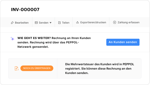 Versand von eRechnungen von überall