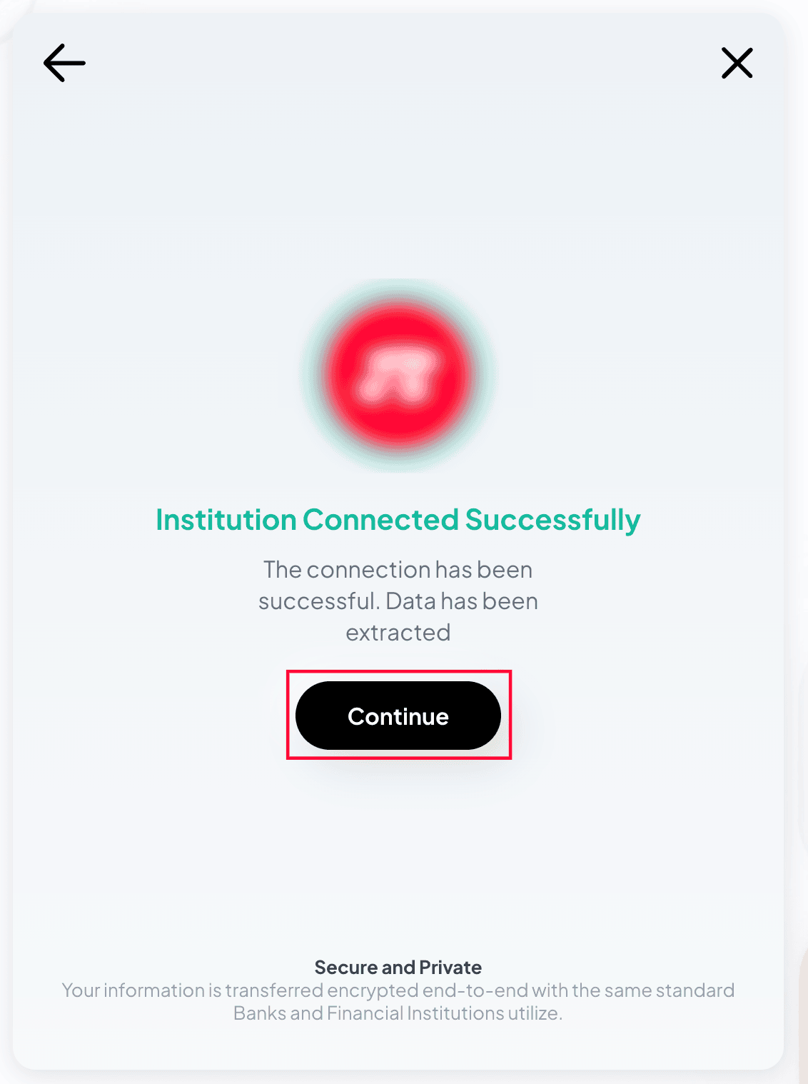 Syncfy Connection Successful