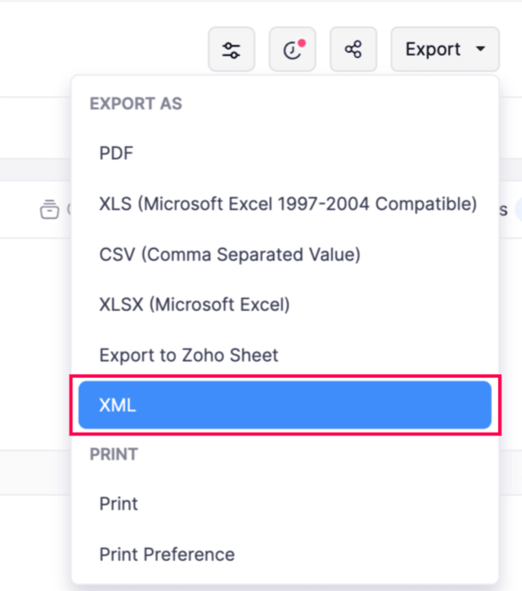 Select XML From the Dropdown