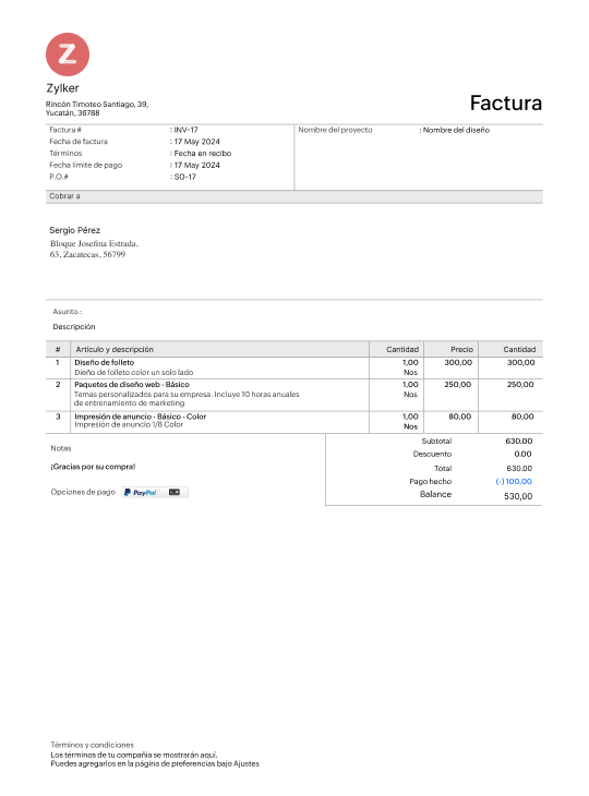 basic invoice template