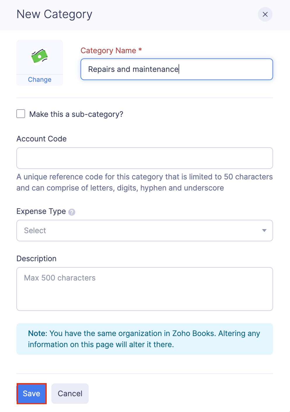 Create a New Category