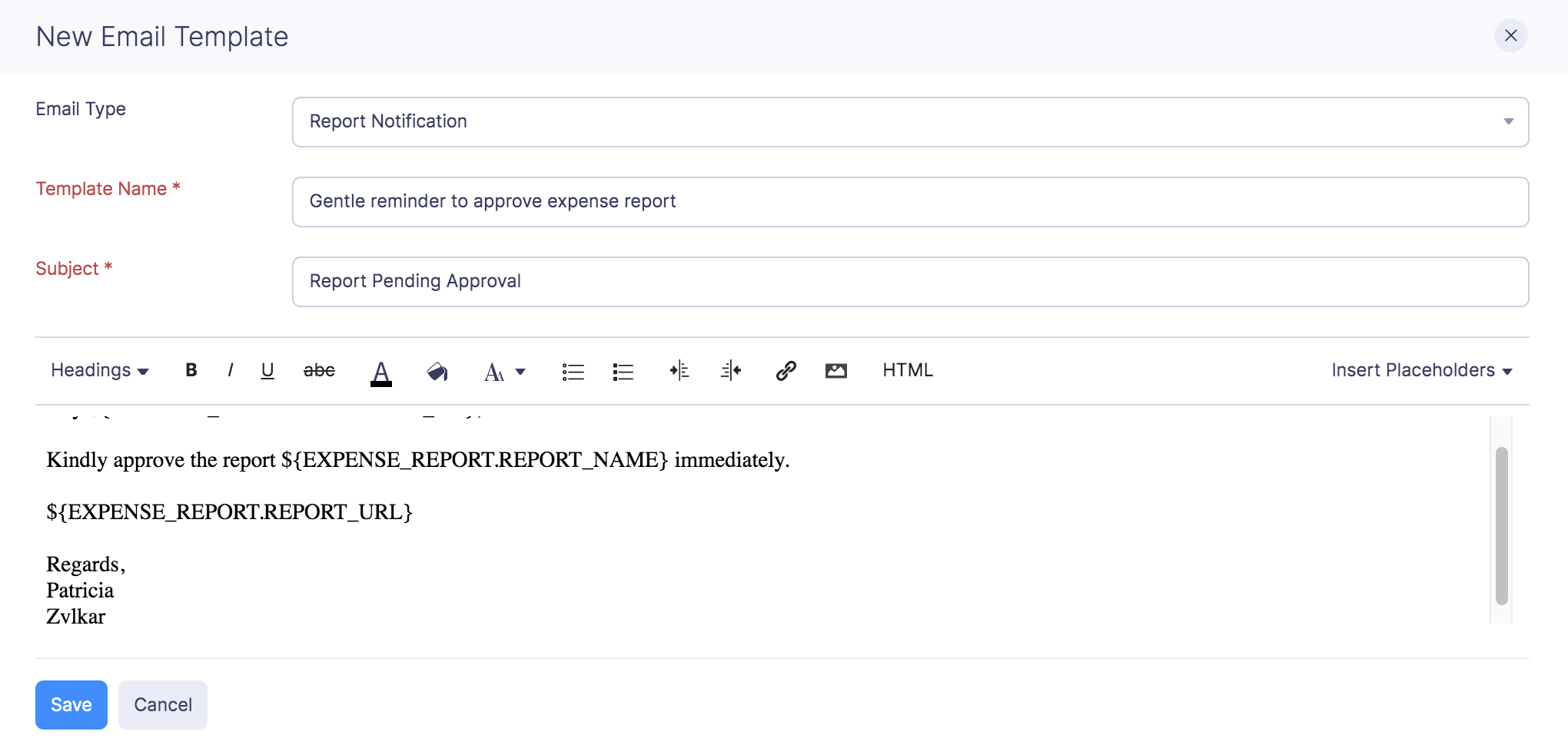 Create Email Template