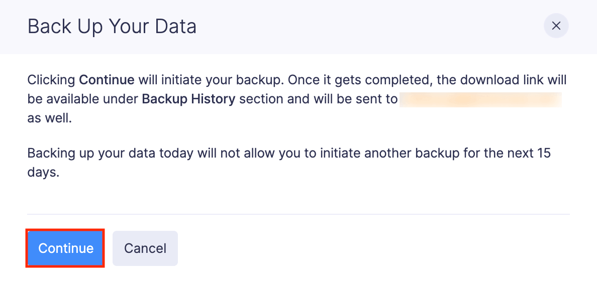 Backup Organizational Data