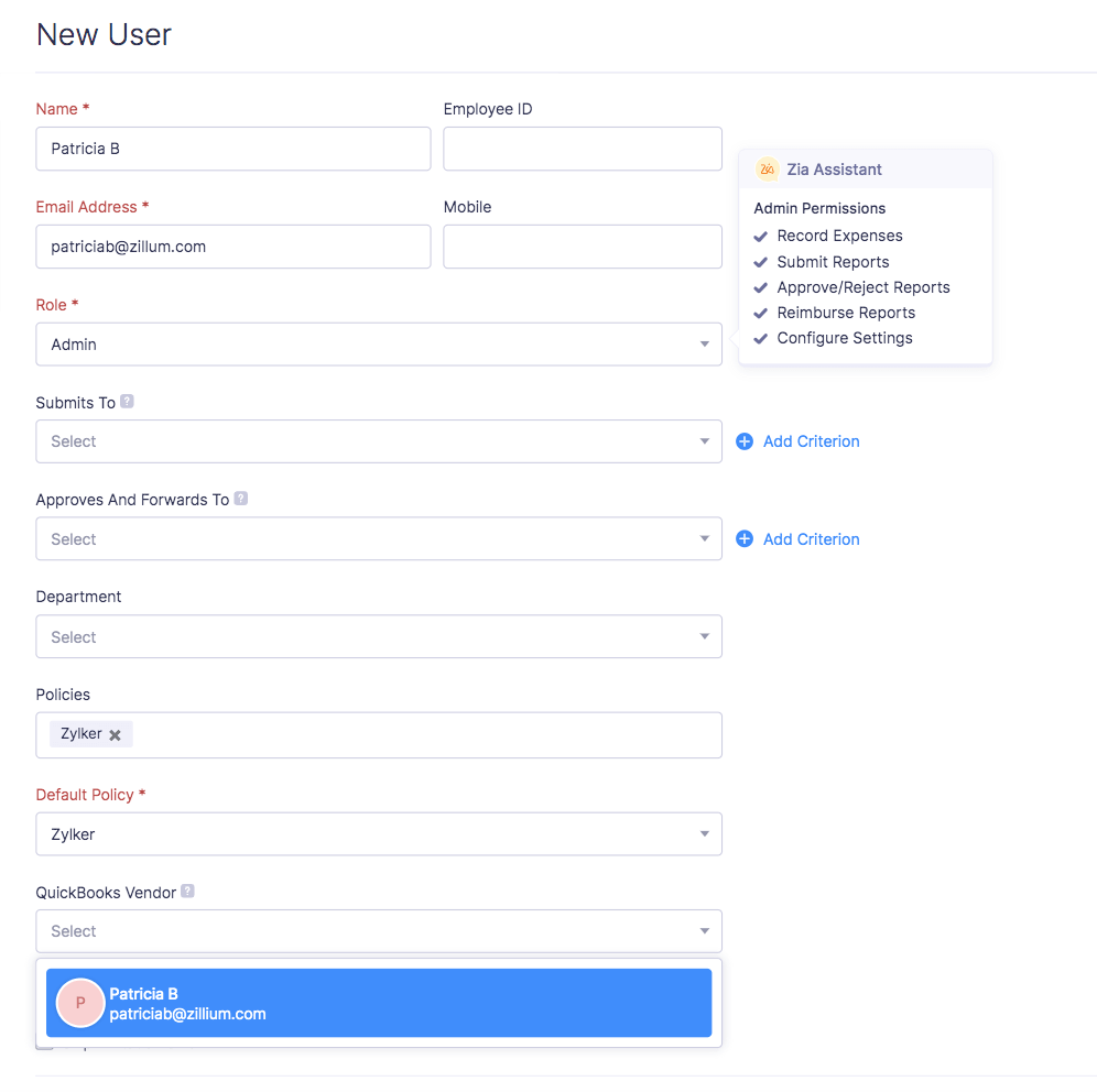 Mapping Users and Vendors