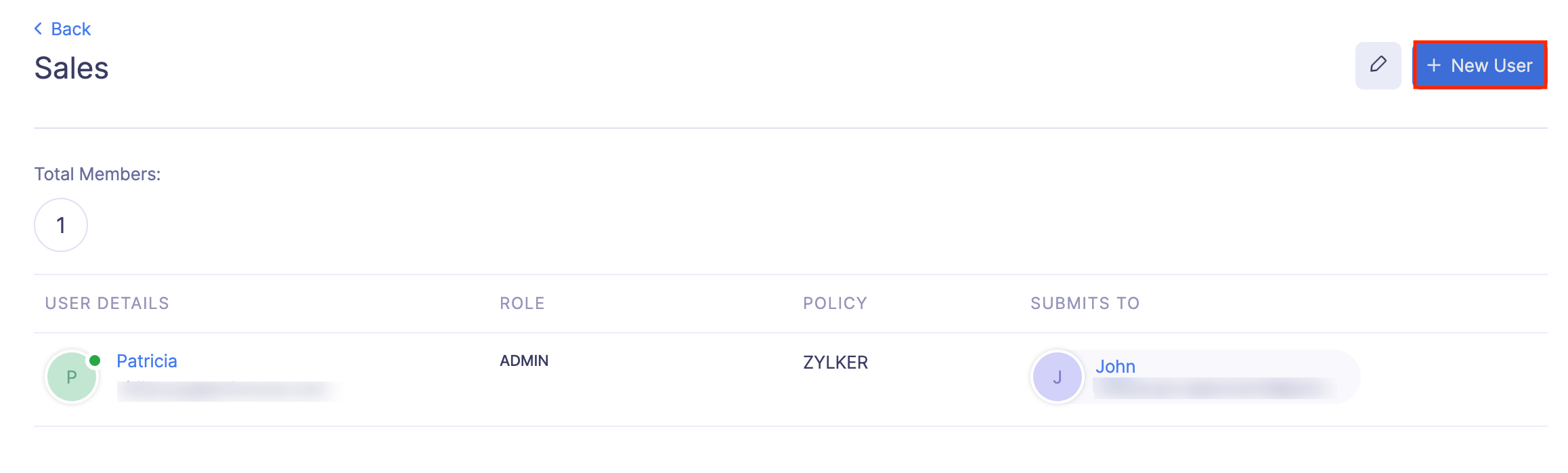 Assign Departments to Users