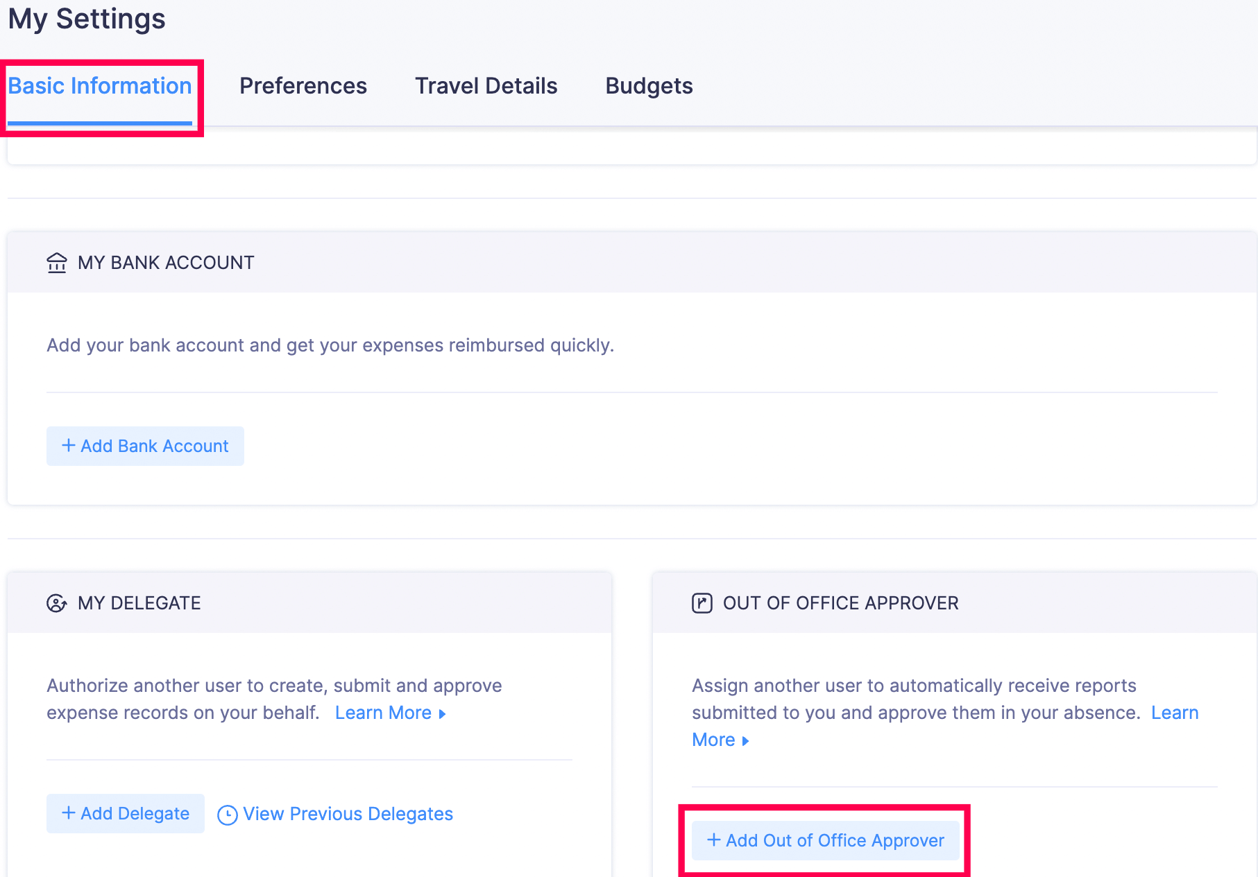 Add Out Of Office Approver