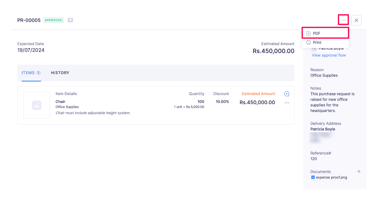 Download Purchase Request