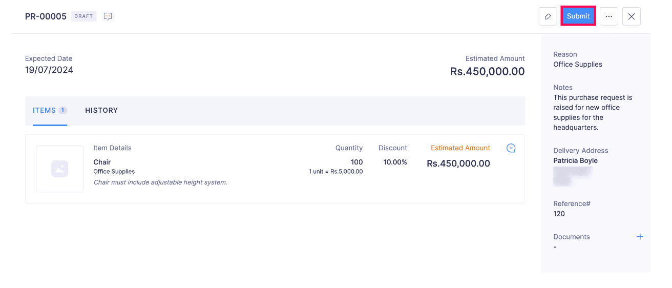 Submit a Purchase Request