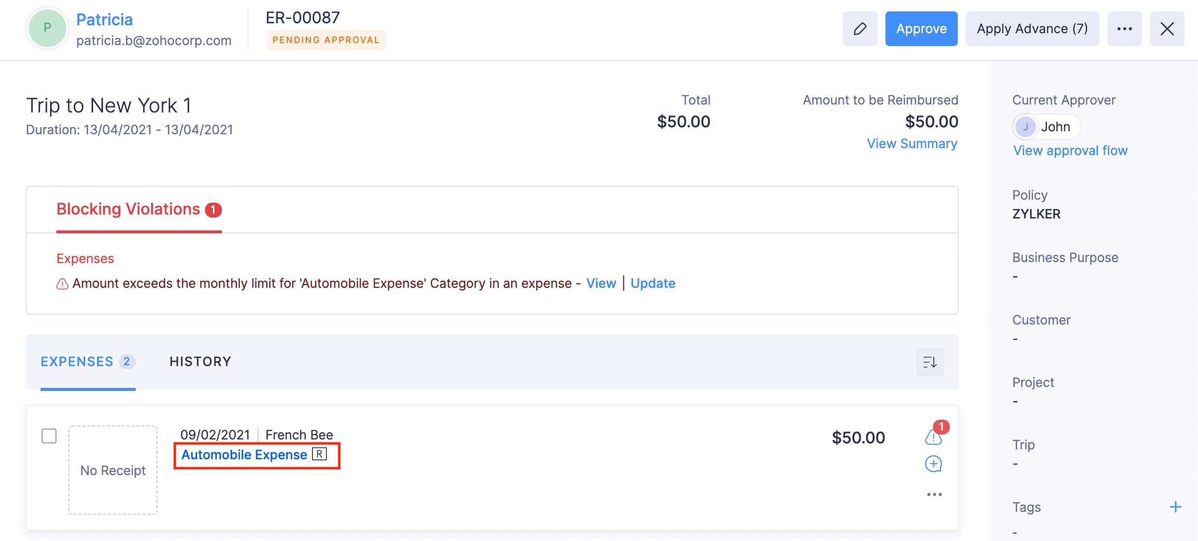 Update the Submitted Reports
