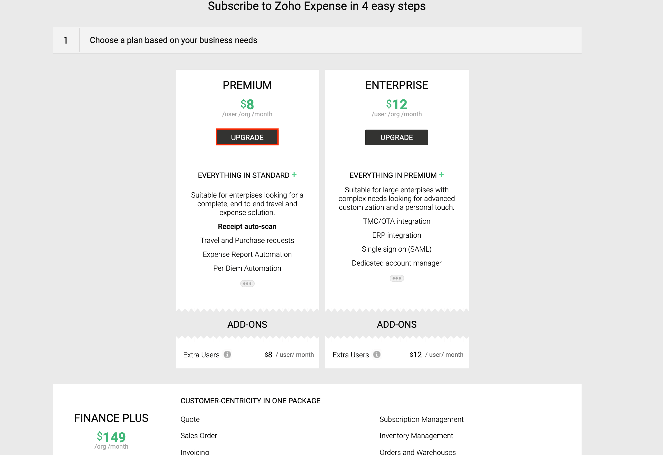 Upgrade Your Subscription