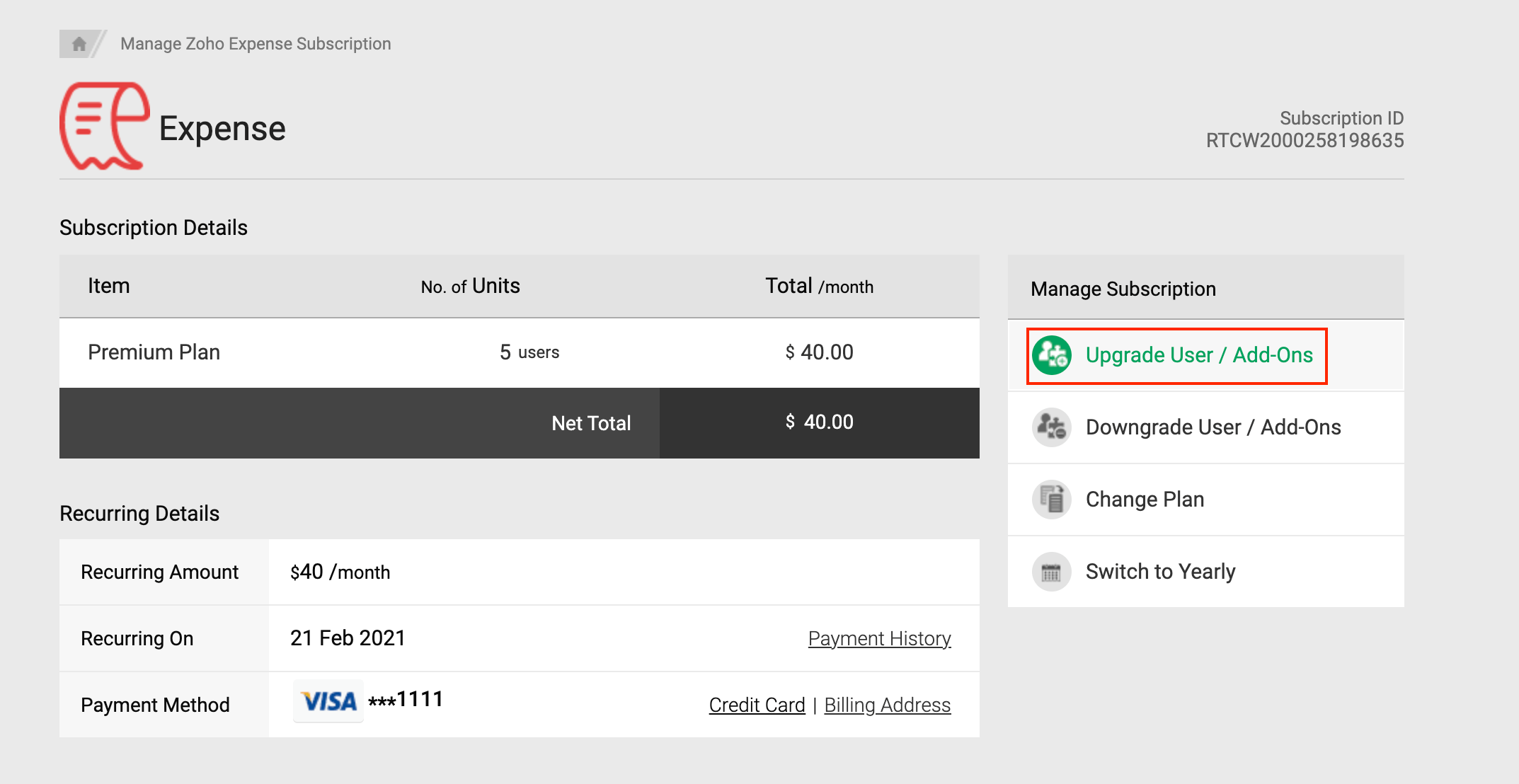 Subscribe or Unsubscribe Users