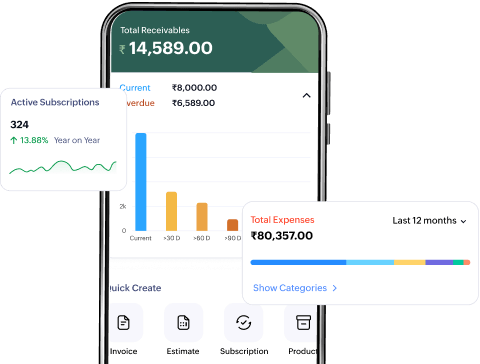 Manage your billing anytime, anywhere using Zoho Billing's mobile apps