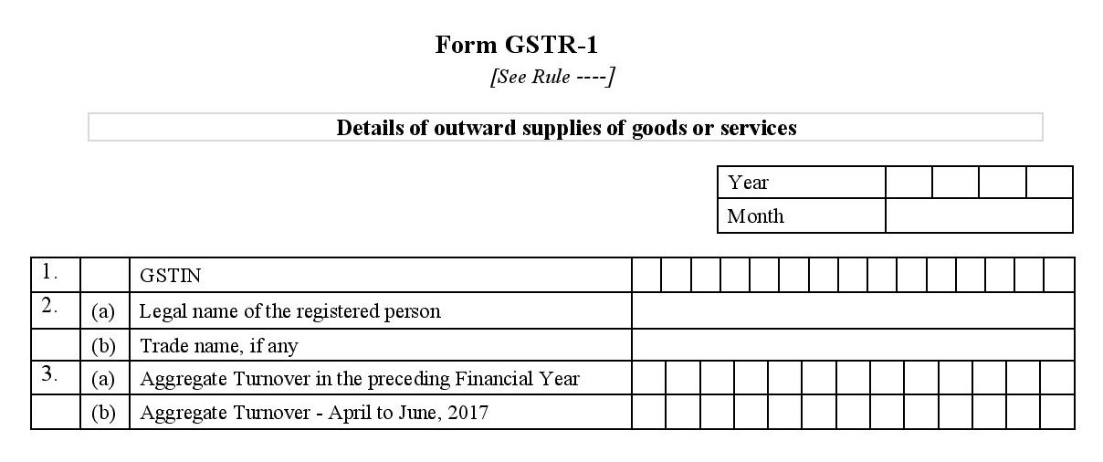 Basic details required to file GSTR1