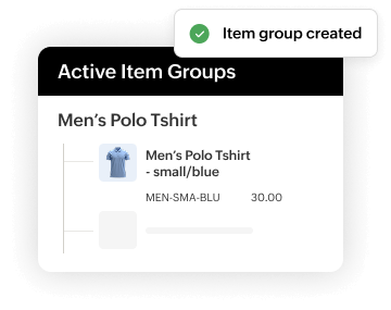 Active item groups