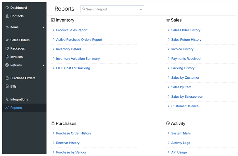 Insightful reports Insightful Reports in Order Management System