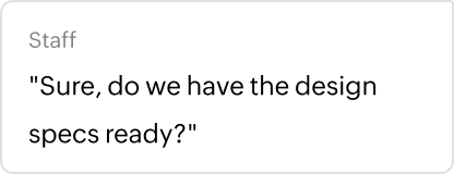 Allow your staff to inform about the project