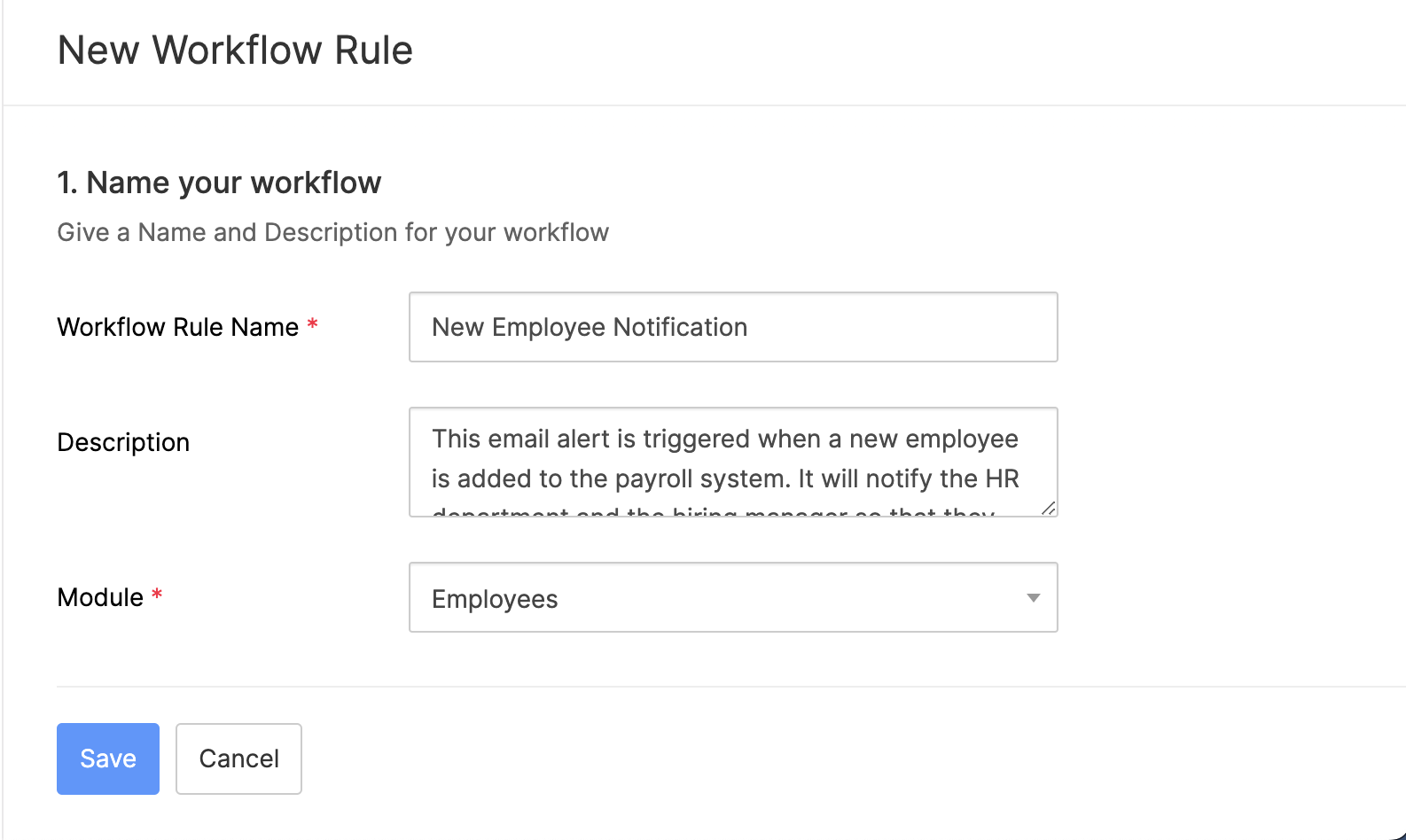 Workflow Rules
