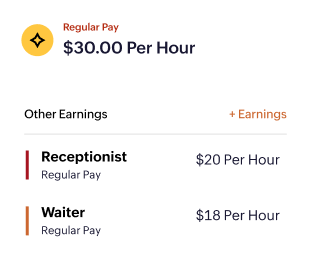 Set role-specific hourly wage rates