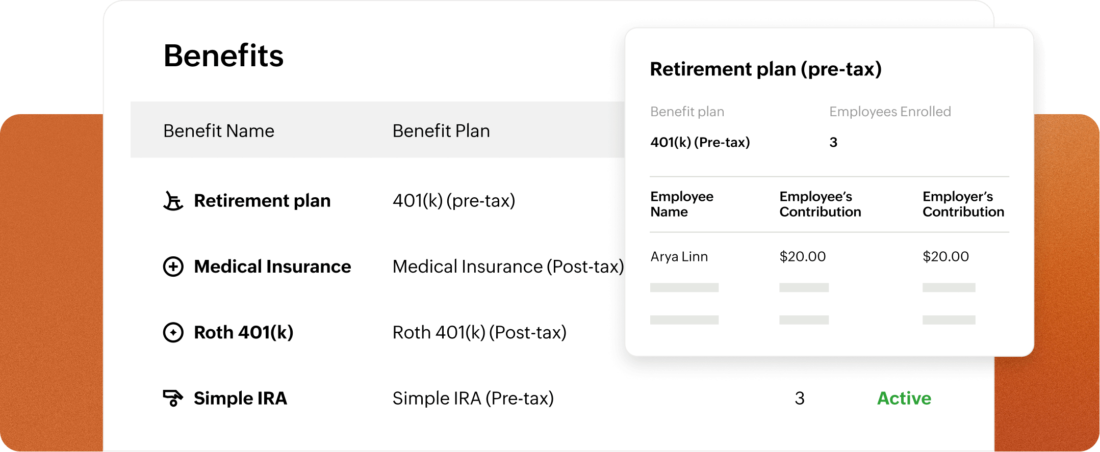 Zoho Payroll Benefits