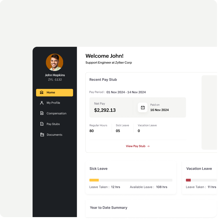 Empower employees with self-service portal