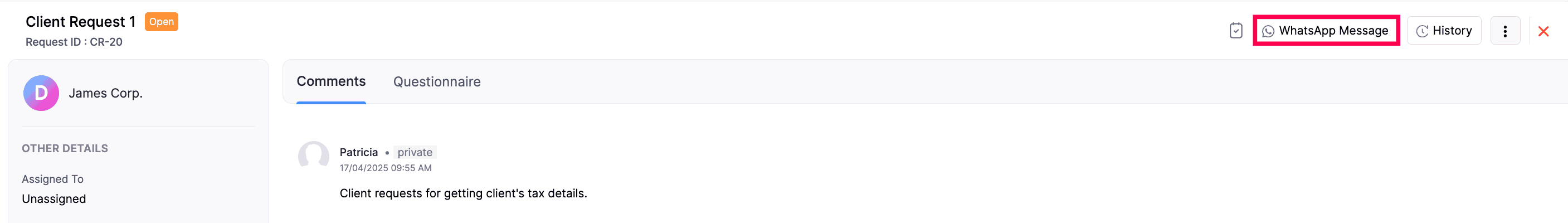 Send Client Request Notifications