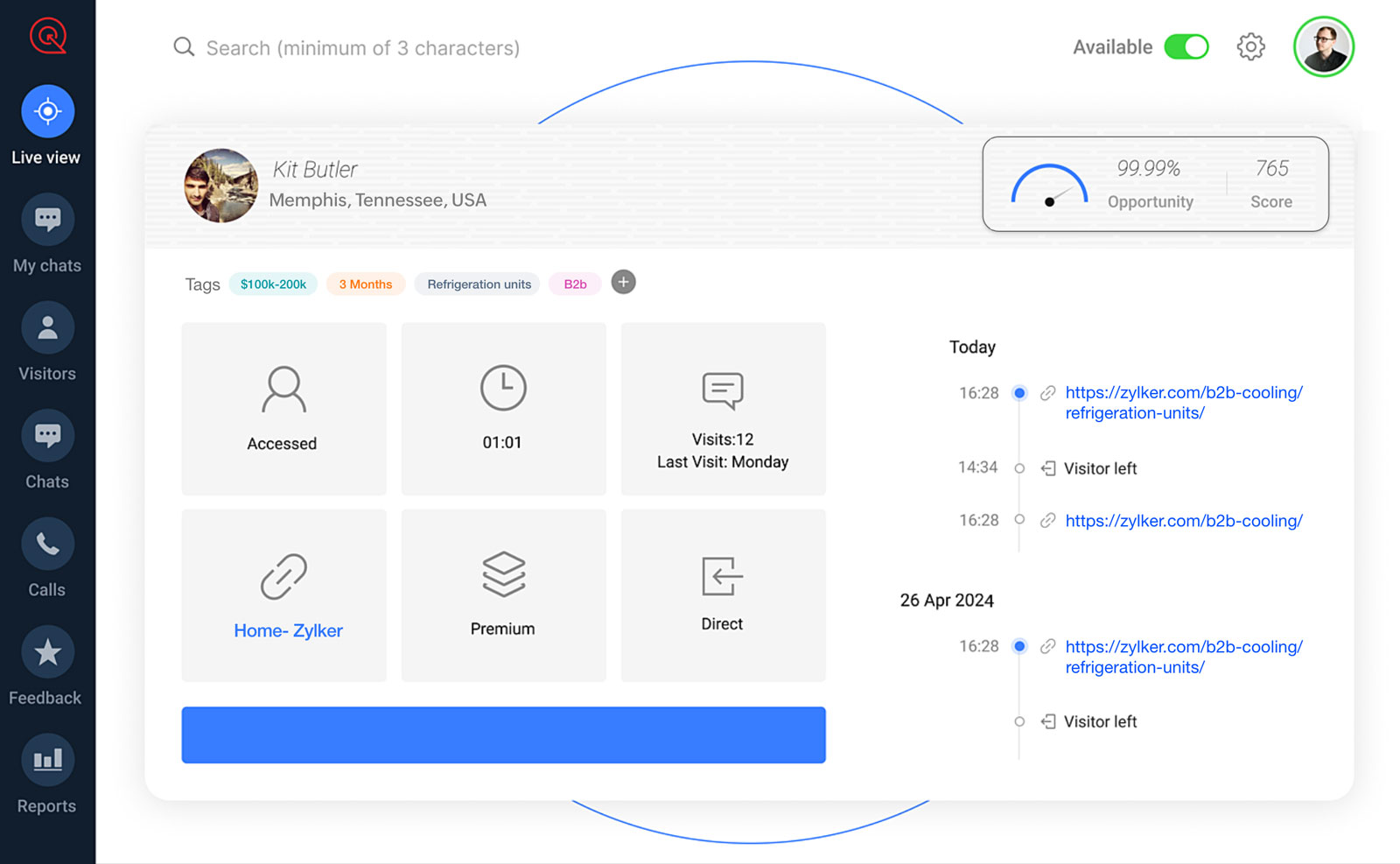 Improve your lead quality with Zoho SalesIQ