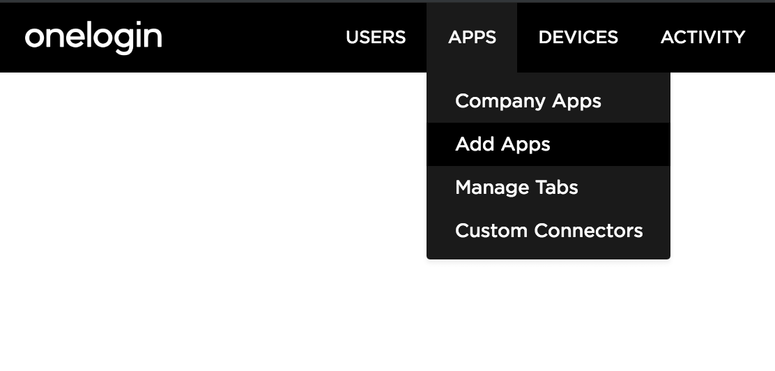 SSO OneLogin Add App