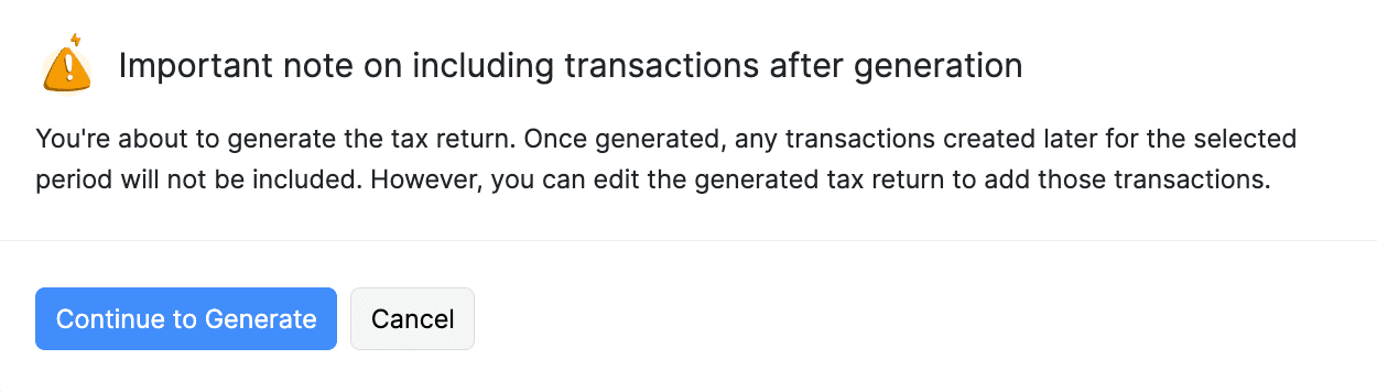 Continue To Generate