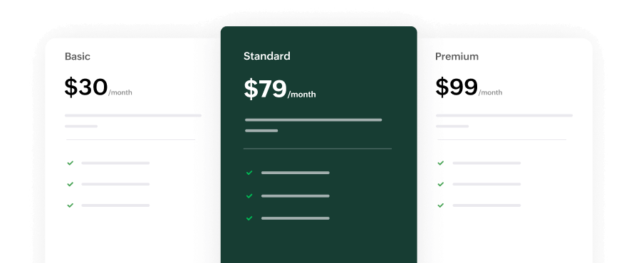 Preview of Zoho Billing's hosted payment page
